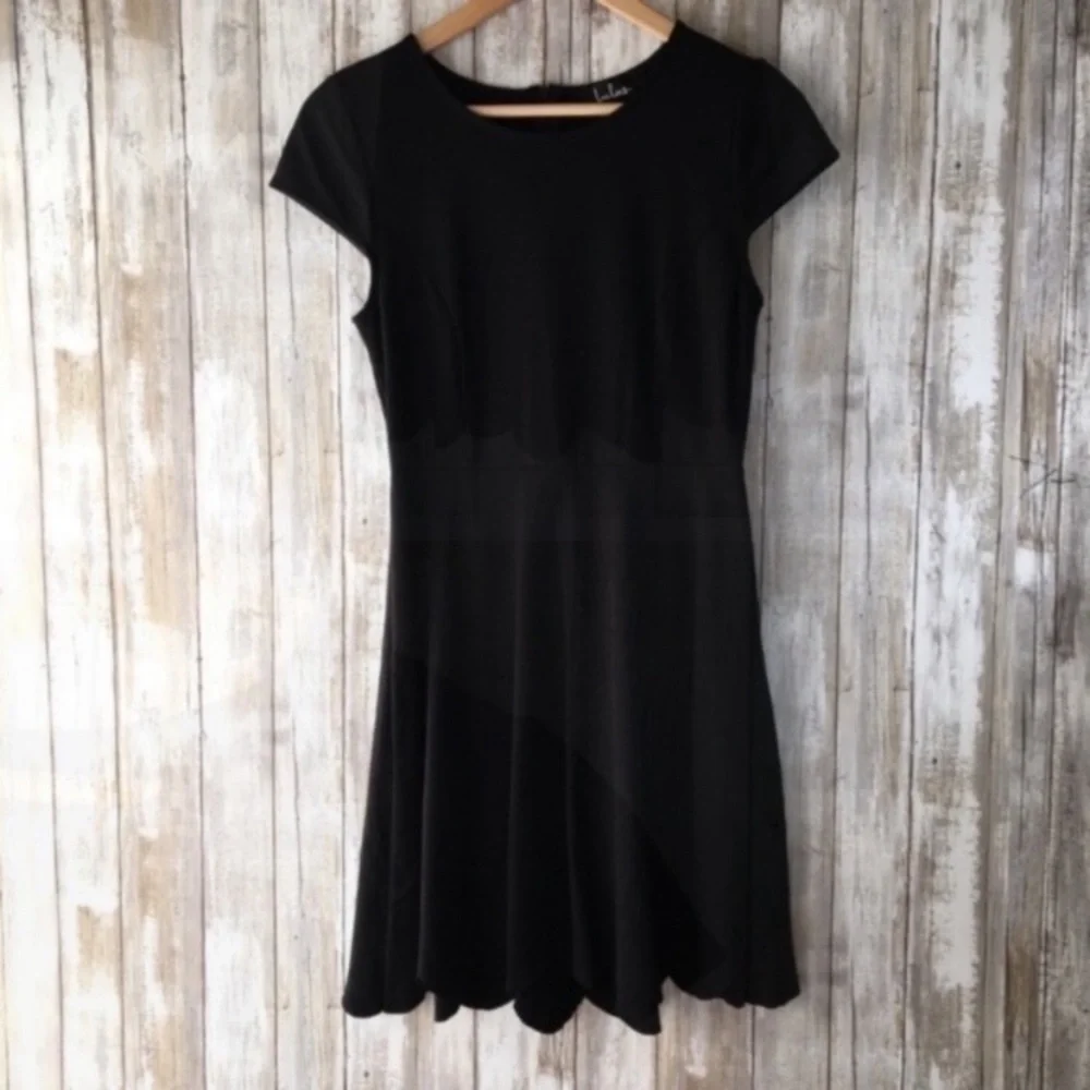Lulus Proof Of Perfection Black Scalloped Bottom Fitted Dress - Picture 3 of 8
